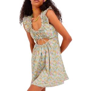 NWT For Love & Lemons Women's Raleigh Floral Mini Dress 1X
